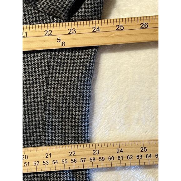 Jos A Bank 1905 48R Slim Gray Black Houndstooth Flannel Unstructured Blazer - Picture 13 of 16
